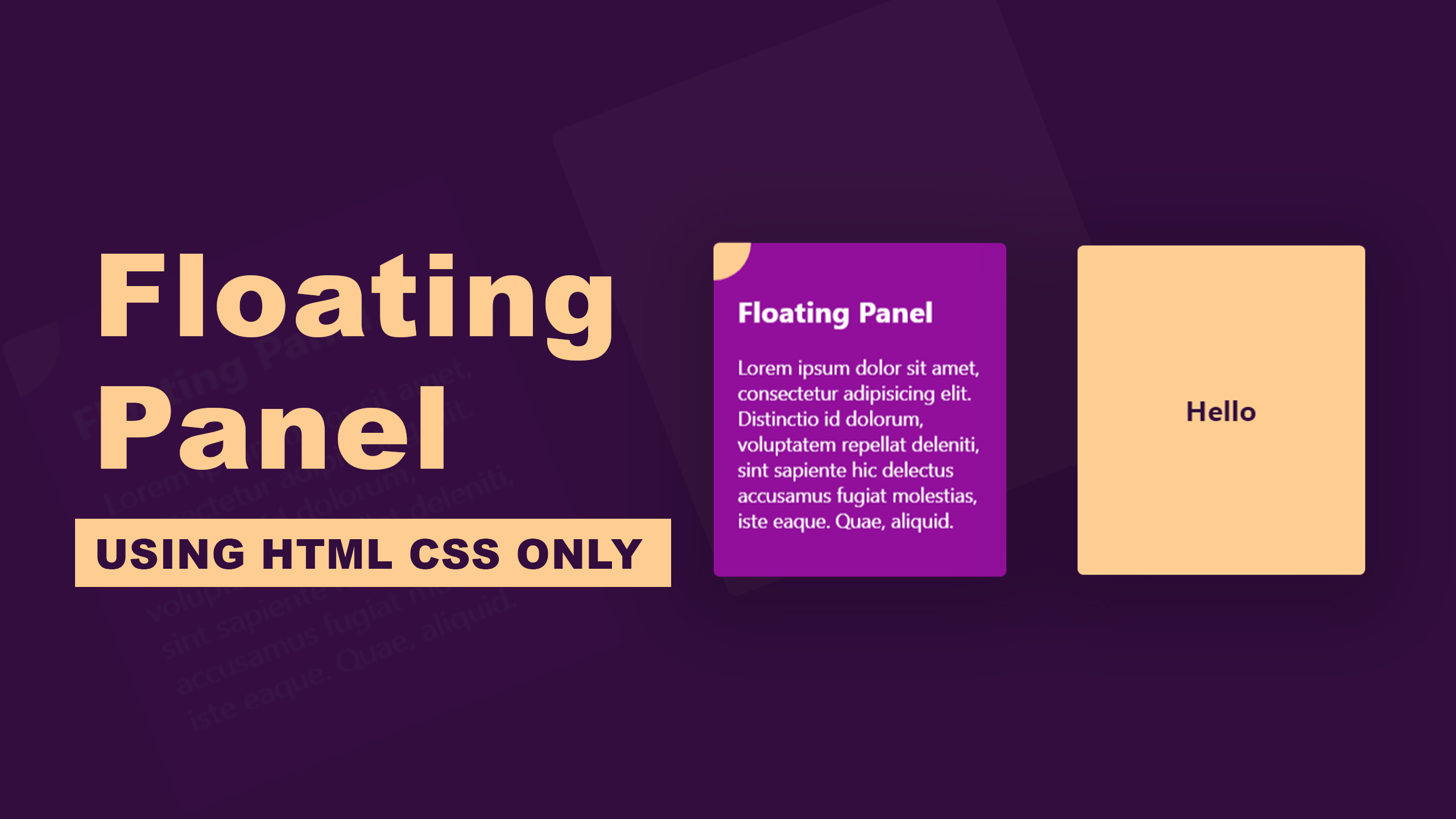 How to Make Floating Panel Animation in HTML - M-SoftTech is a coding blogs  related to HTML CSS JavaScript