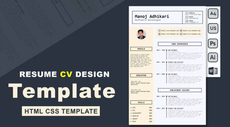 How To Make a Resume Using HTML & CSS Only